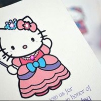How To DIY Hello Kitty Princess {or any other} Invitations