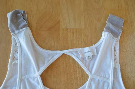 010 ruffled tank strap extension makeover